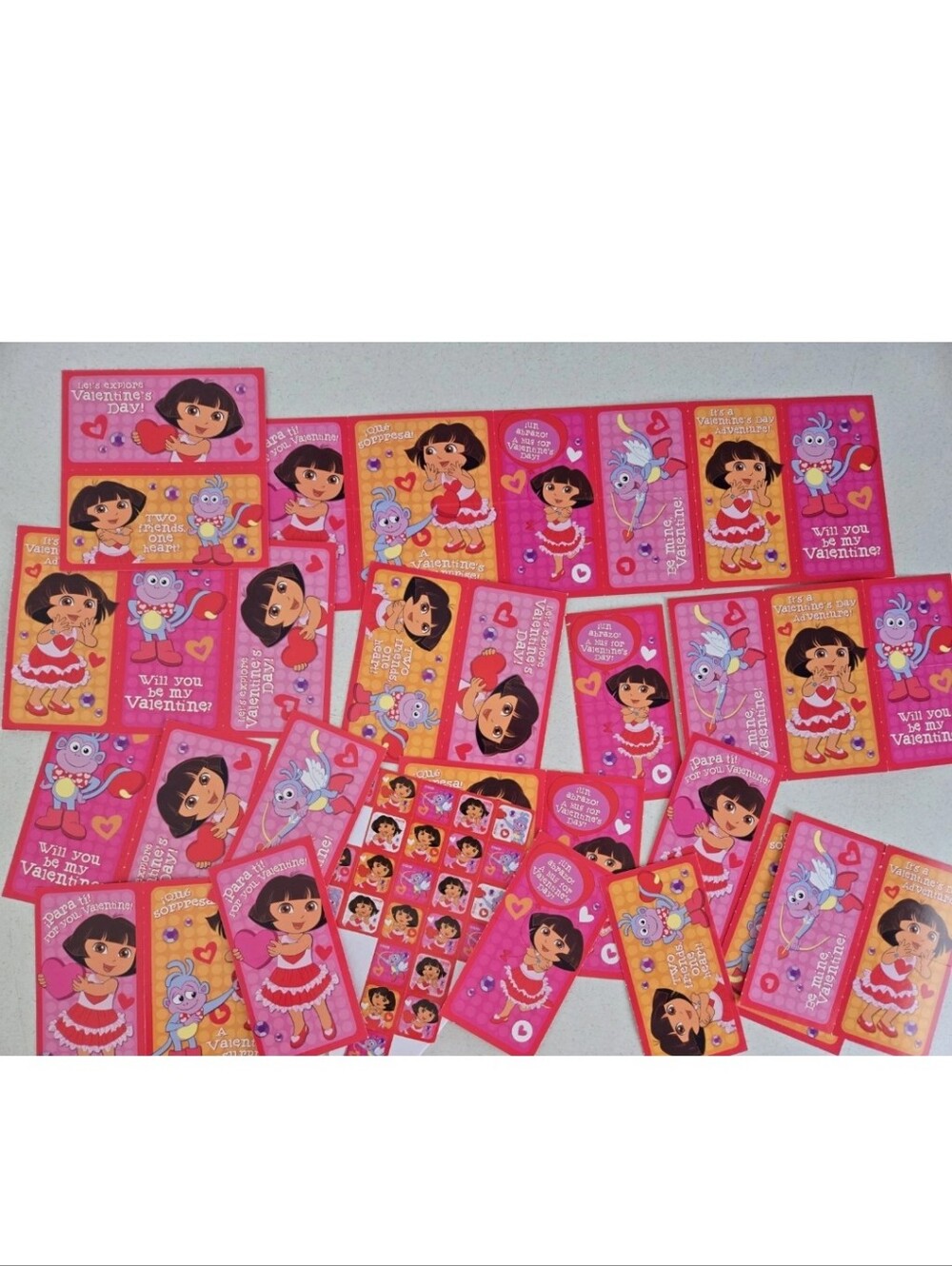 Dora The Explorer Valentine Card Lot 2000s Vtg
